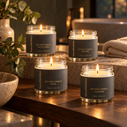 BSM Soy Wax Candle Set All 4 Scents Bundle Black