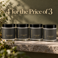 BSM Soy Wax Candle Set All 4 Scents Bundle Black
