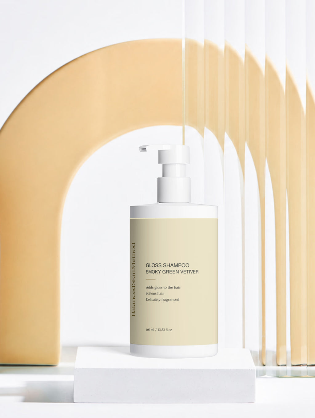BSM Gloss Shampoo, Smoky Green Vetiver 400 ml