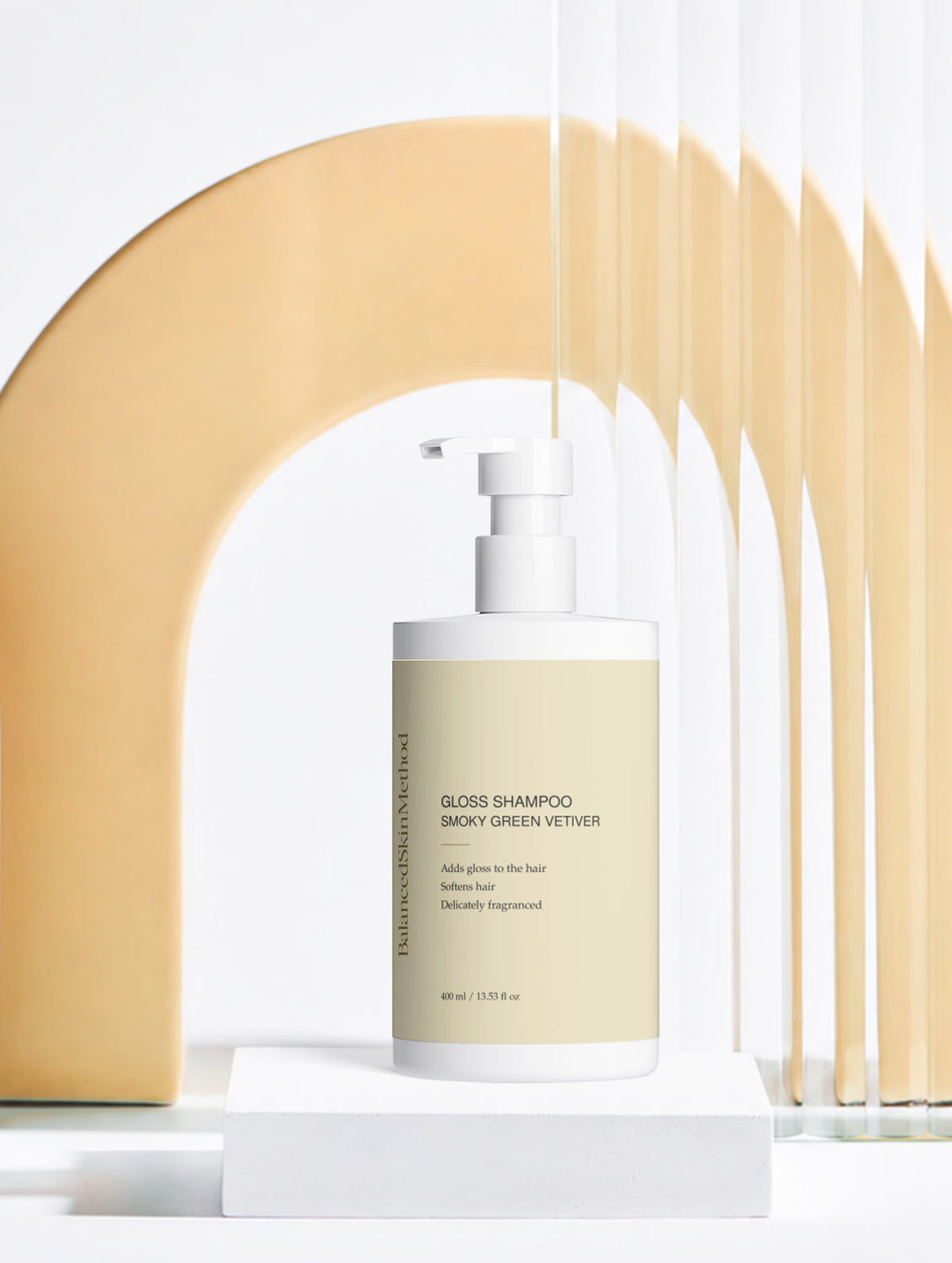 BSM Gloss Shampoo, Smoky Green Vetiver 400 ml