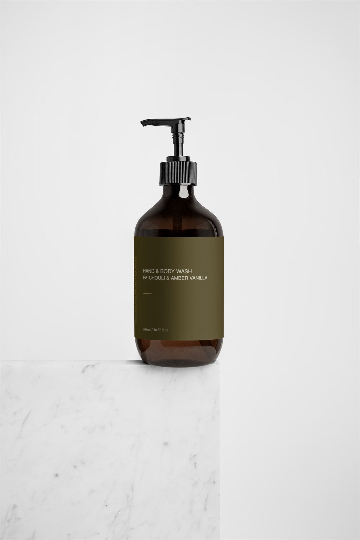 BSM Hand & Body Wash, Patchouli & Amber Vanilla 490 ml