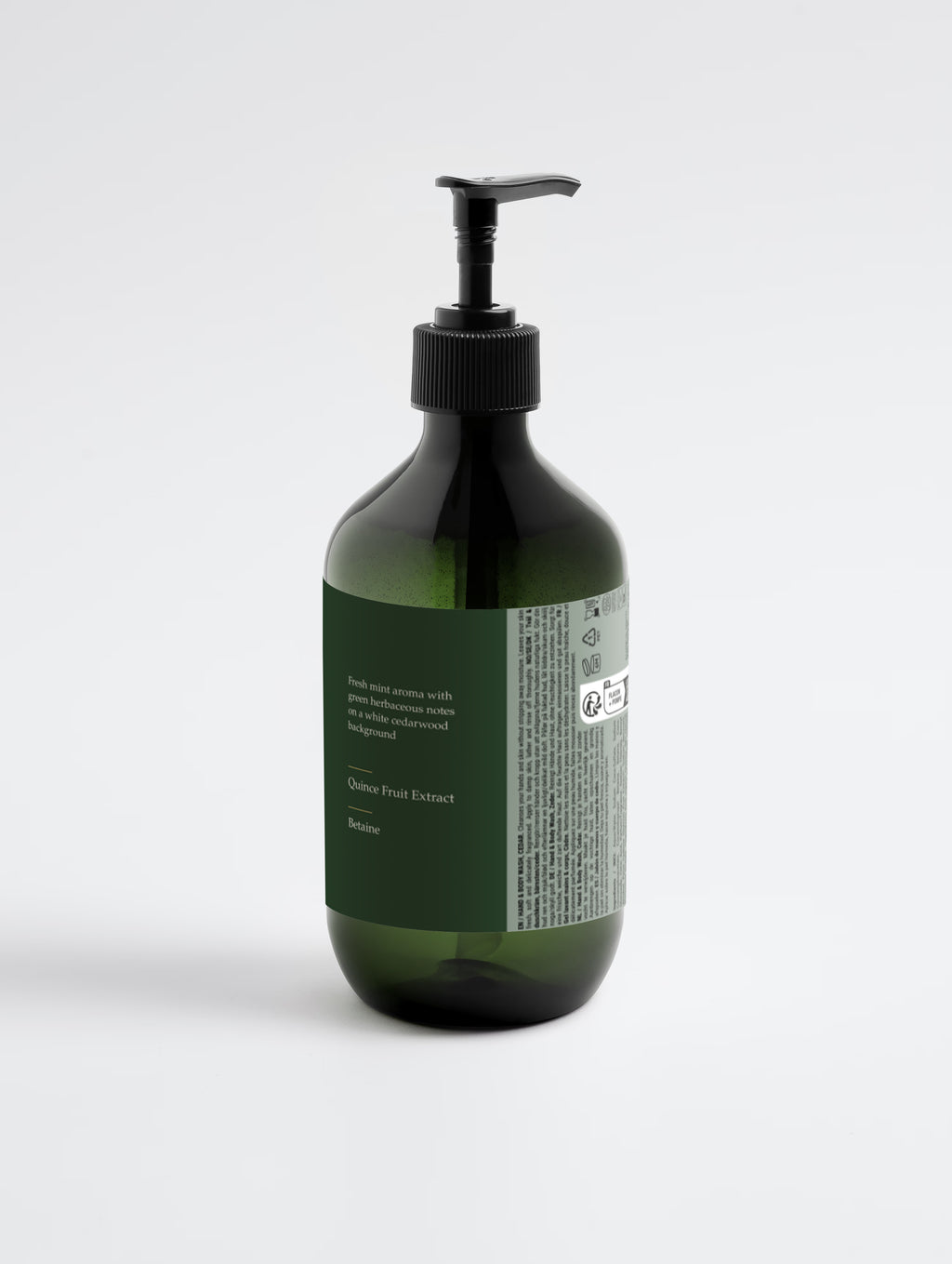 BSM Hand & Body Wash, Peppermint & Dark Cedar 490 ml