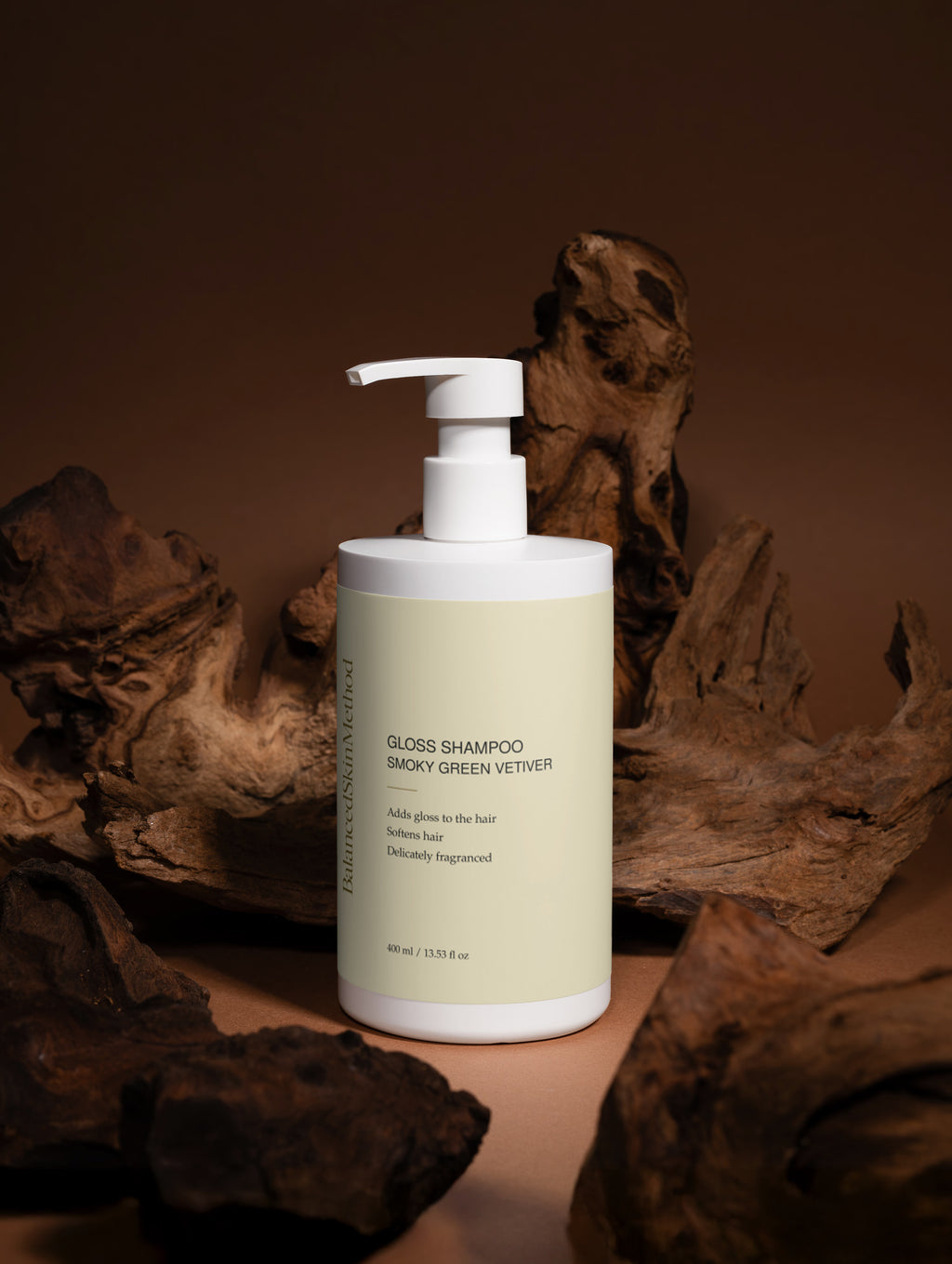BSM Gloss Shampoo, Smoky Green Vetiver 400 ml