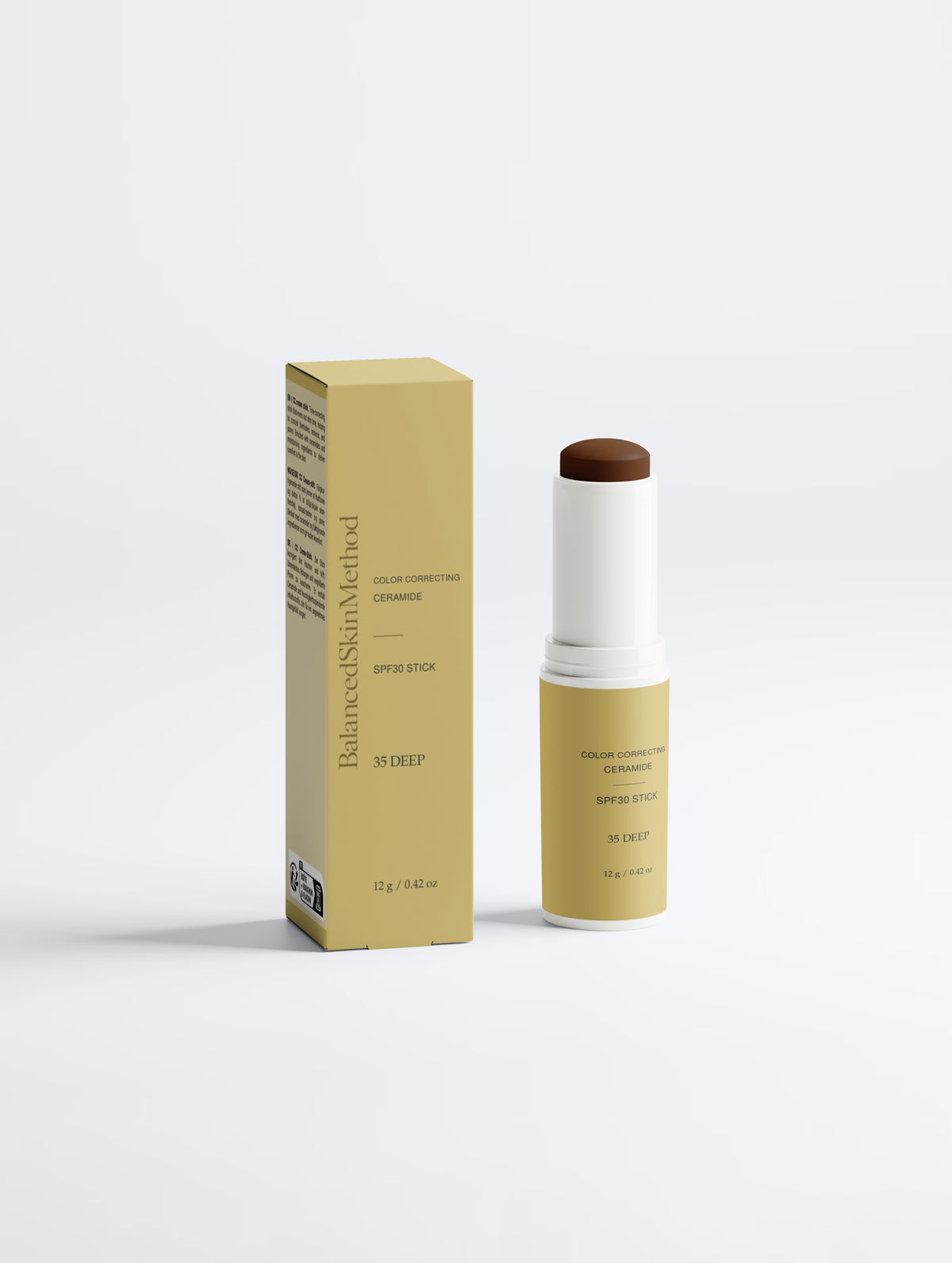 BSM Color Correcting Ceramide SPF30 Stick, 35 DEEP, 12 g