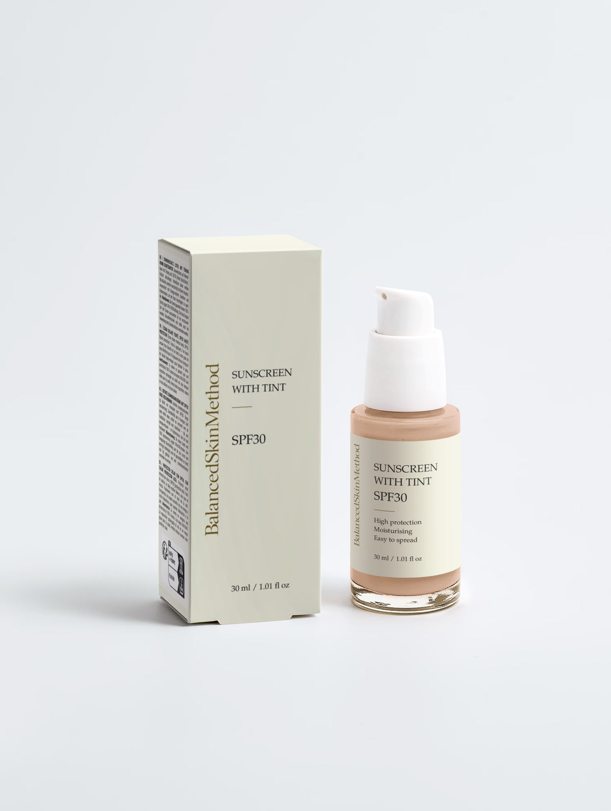 BSM Sunscreen SPF30, with tint 30 ml