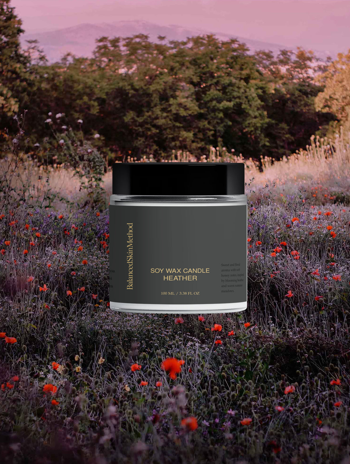 BSM Soy Wax Candle, Heather 100 ml