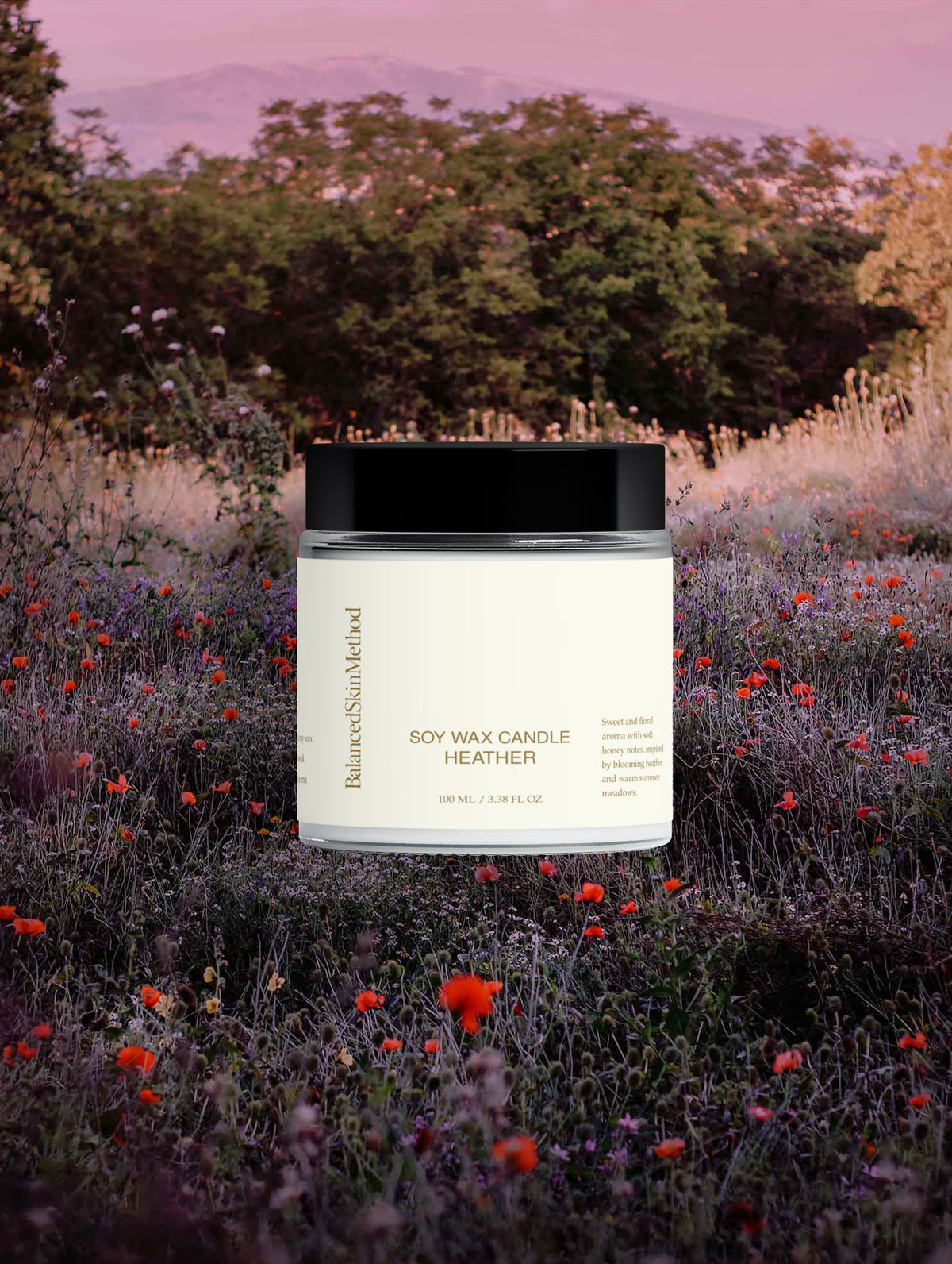 BSM Soy Wax Candle, Heather 100 ml