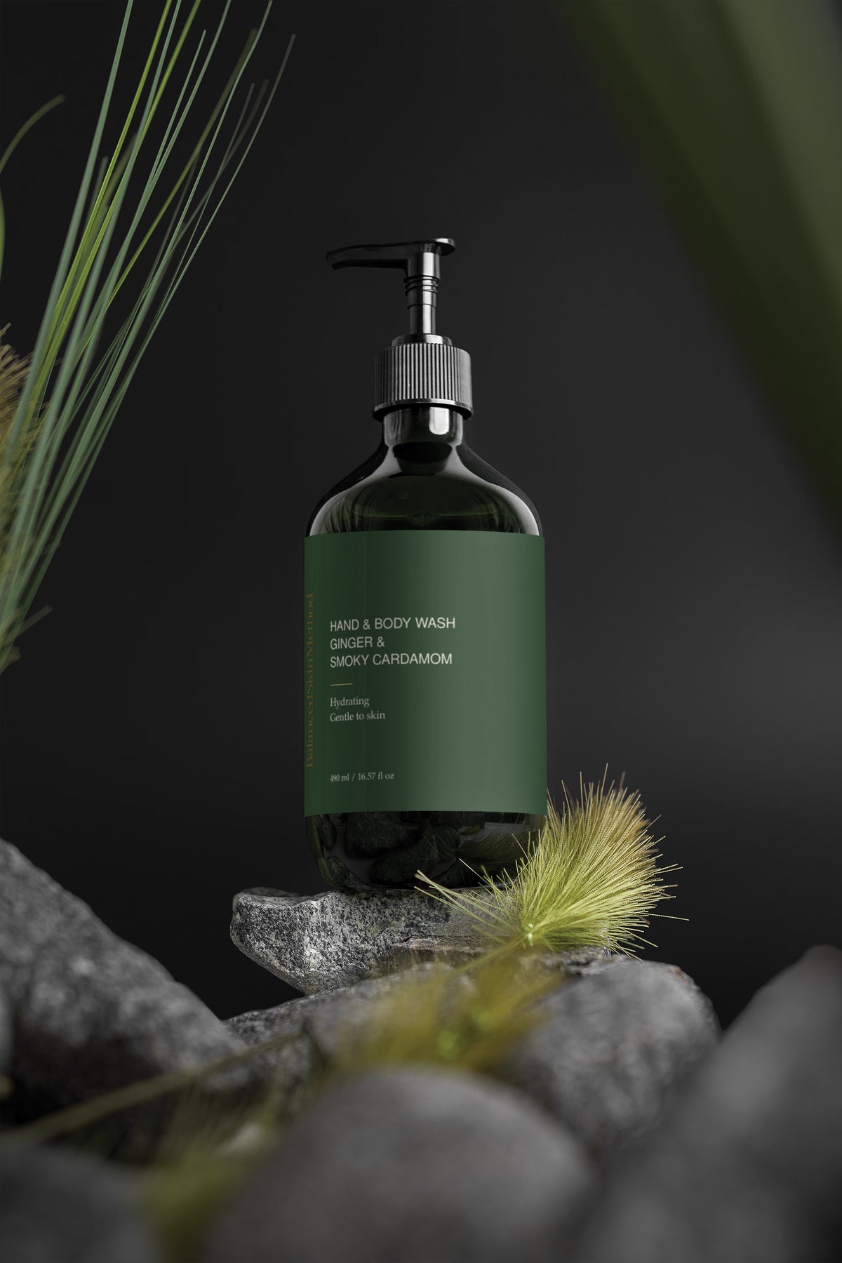 BSM Hand & Body Wash, Ginger & Smoky Cardamom 490 ml
