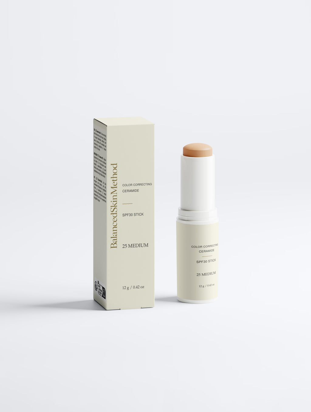 BSM Color Correcting Ceramide SPF30 Stick, 25 MEDIUM, 12 g