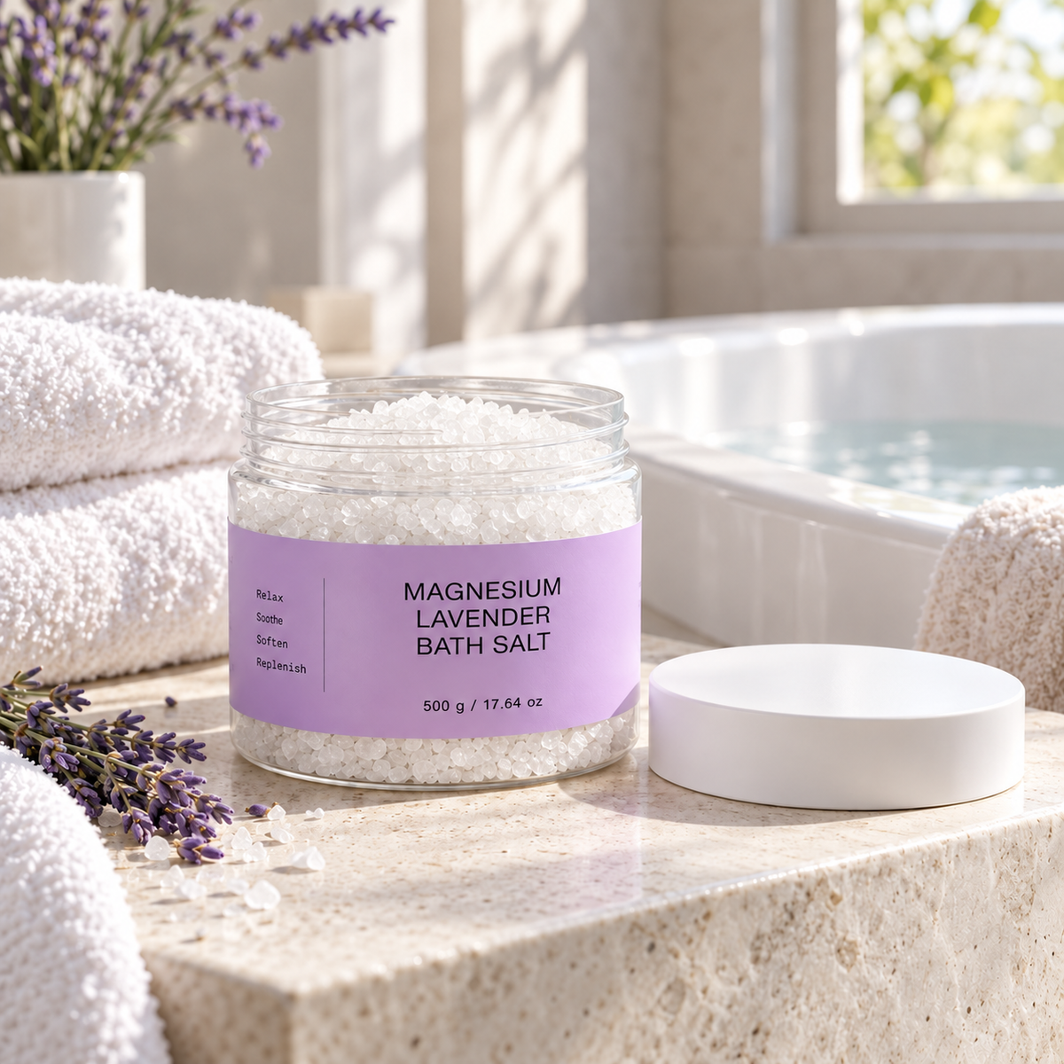 BSM Magnesium Lavender Bath Salt 500 g