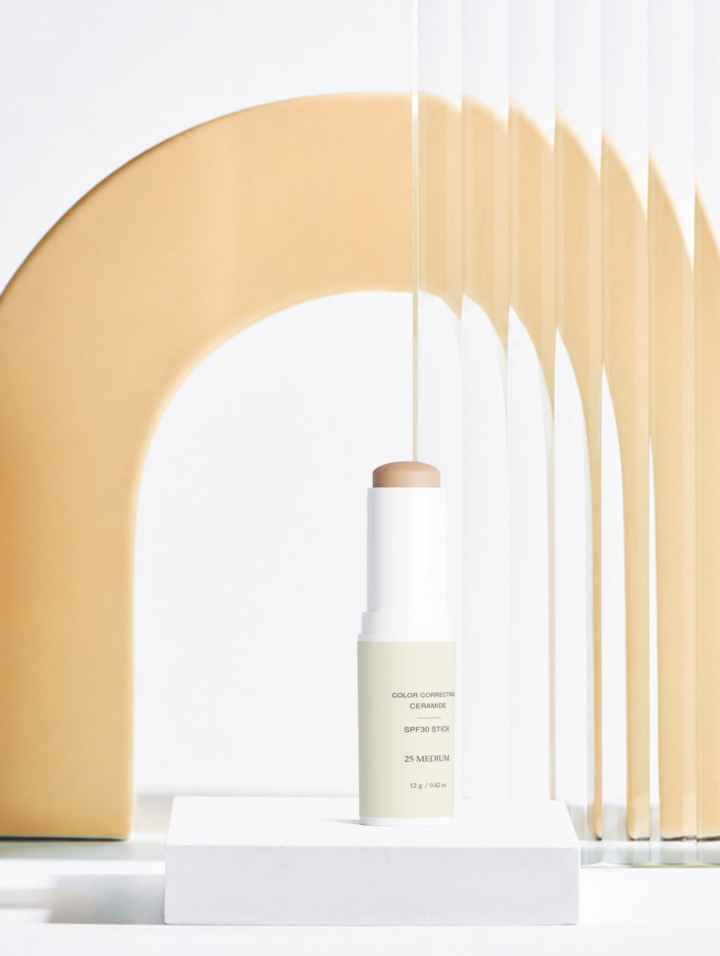 BSM Color Correcting Ceramide SPF30 Stick, 25 MEDIUM, 12 g