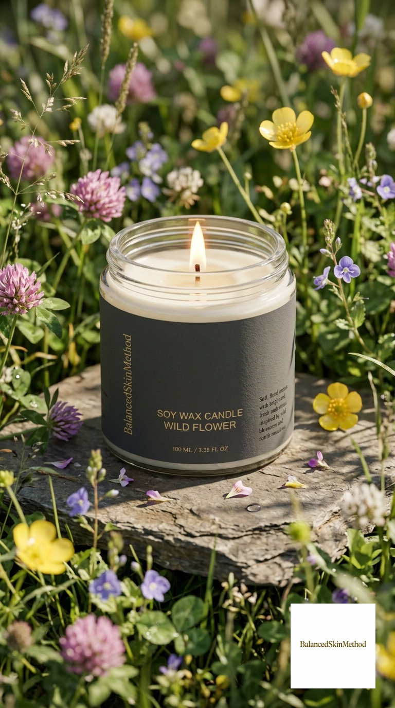 BSM Soy Wax Candle, Wild Flower 100 ml