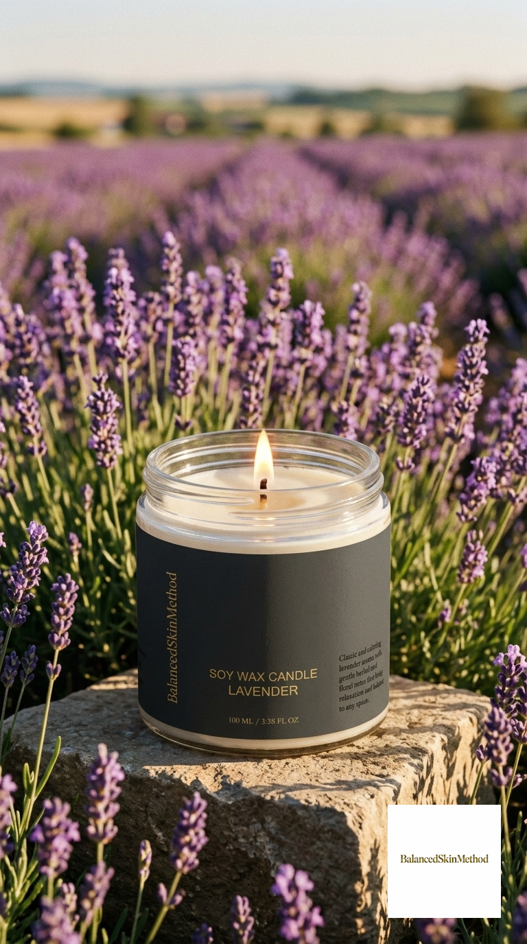 BSM Soy Wax Candle, Lavender 100 ml
