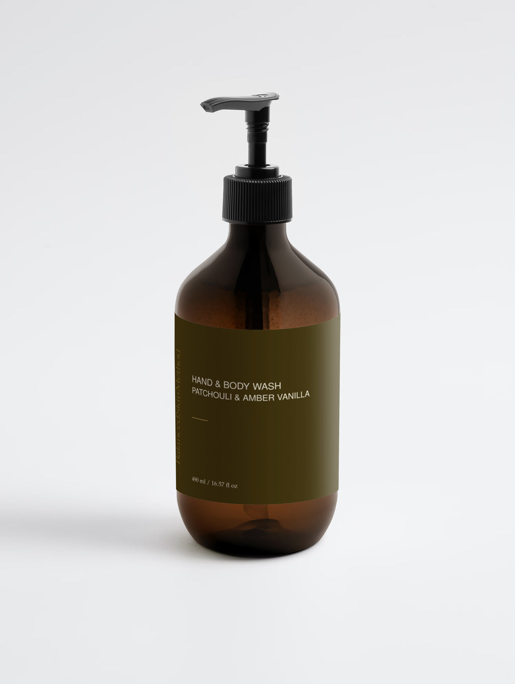 BSM Hand & Body Wash, Patchouli & Amber Vanilla 490 ml